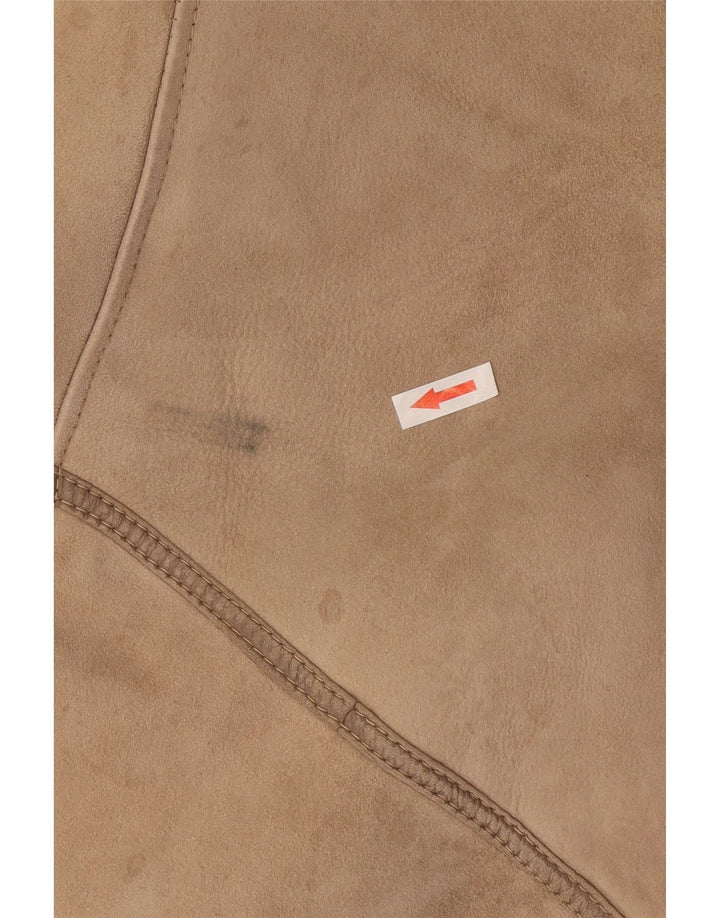 Vintage Γυναικείο Shearling Jacket IT 46 Large Beige Shearling