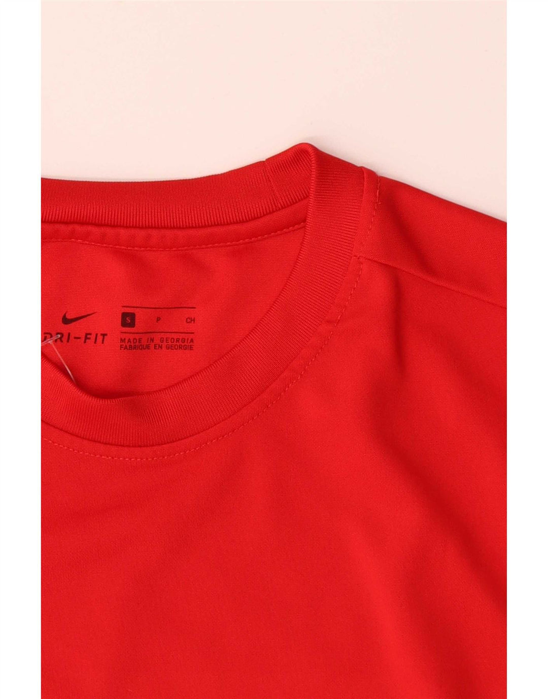 Ανδρικό γραφικό μπλουζάκι Nike Dri Fit, μικρό κόκκινο πολυεστέρα