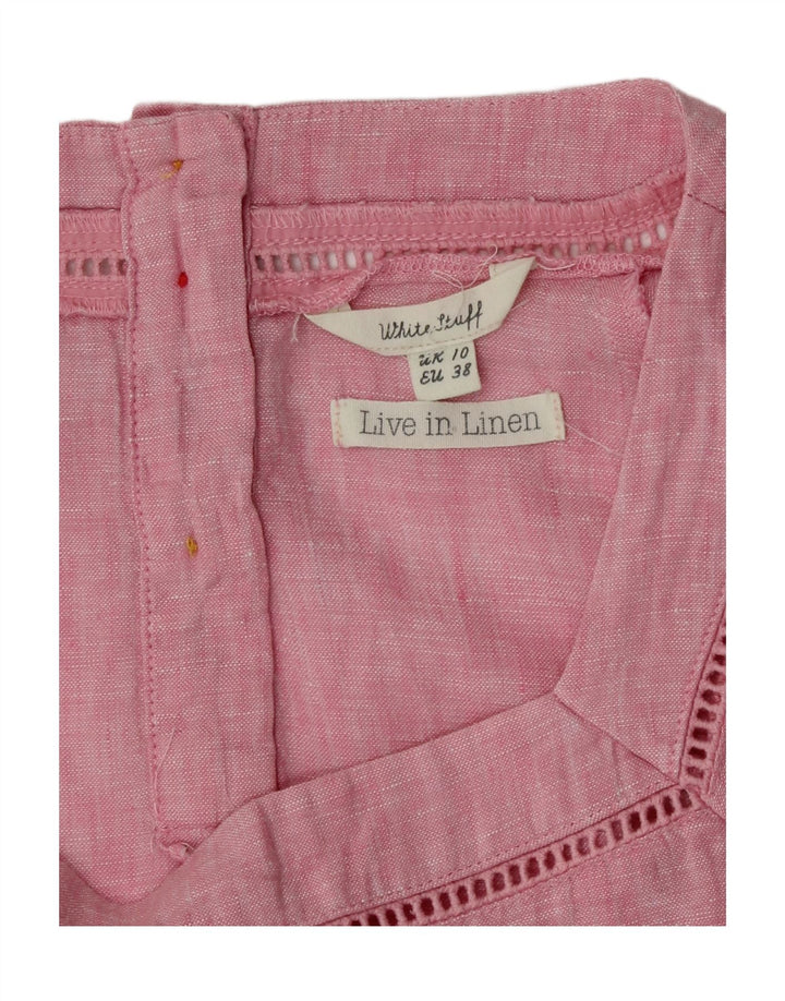 White Stuff Γυναικεία Μπλούζα Τοπ UK 10 Small Pink Flecked Len