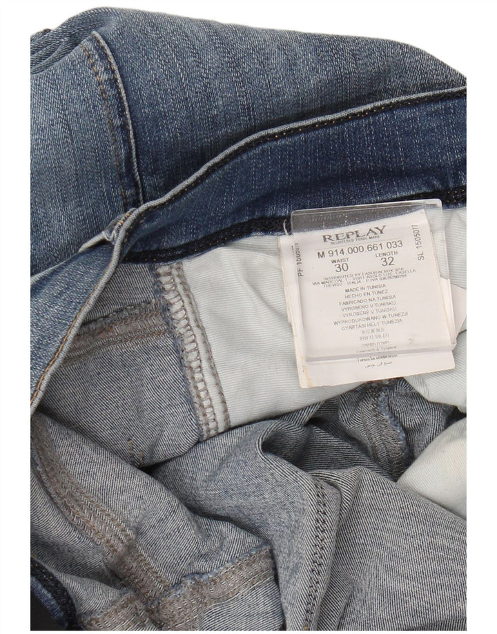 Replay Γυναικείο Slim Jeans W30 L32 Blue Cotton