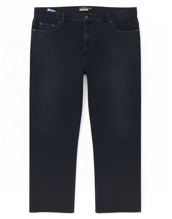 Marks & Spencer Mens Blue Harbor Straight Jeans W40 L26 Navy Cotton