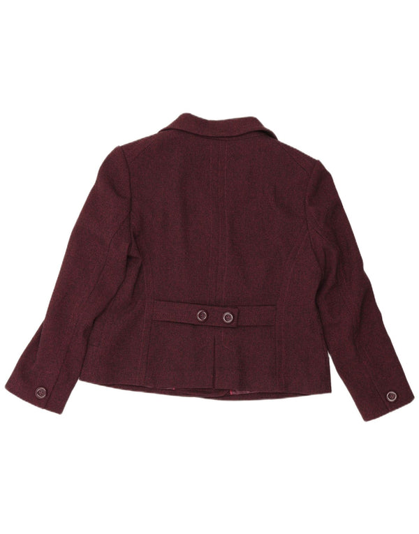 Marks & Spencer Γυναικείο Μπουφάν Blazer με διπλό στήθος UK 18 XL Βουργουνδίας
