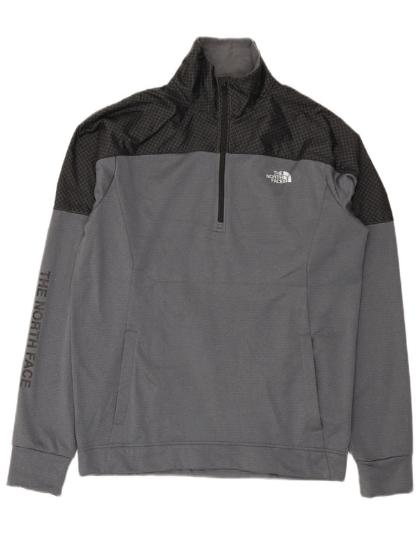 Ανδρικό γραφικό φούτερ North Face Jumper Small Grey Colourblock