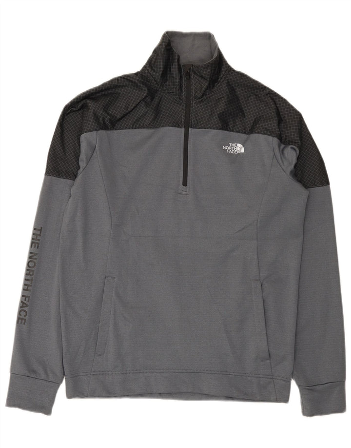 Ανδρικό γραφικό φούτερ North Face Jumper Small Grey Colourblock
