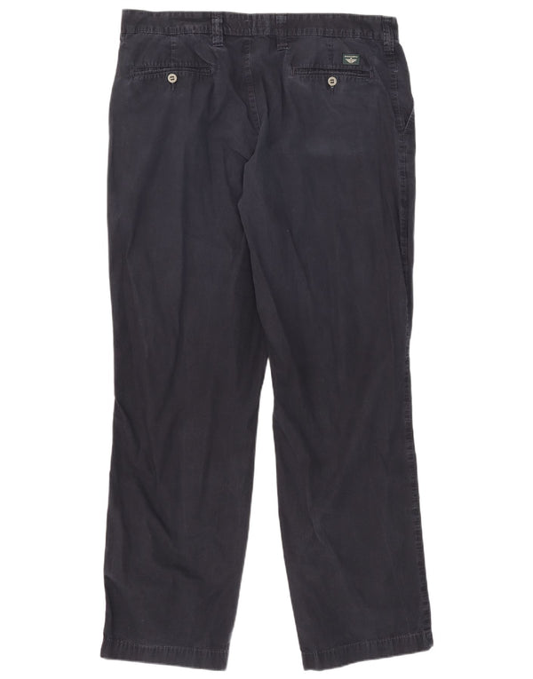 Dockers Ανδρικό Khakis ίσιο παντελόνι Chino W38 L32 Navy Blue Cotton