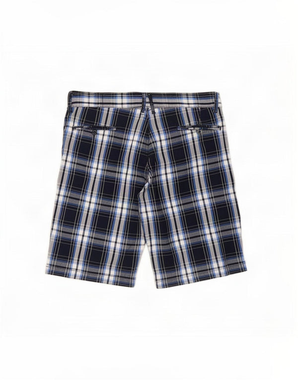 Jack & Jones Ανδρικό σορτς Chino XL W36 Navy Blue Check Cotton