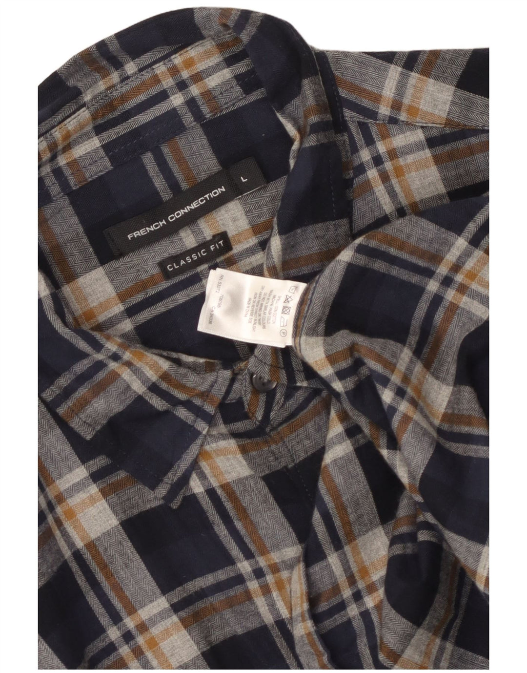 Γαλλικό Connection Ανδρικό πουκάμισο Classic Fit Flannel Μεγάλο μπλε καρό