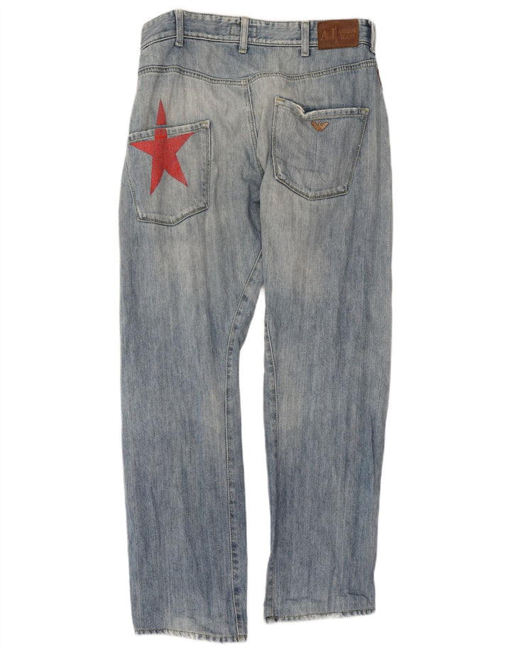 Ανδρικό τζιν Armani ίσιο W32 L31 Μπλε