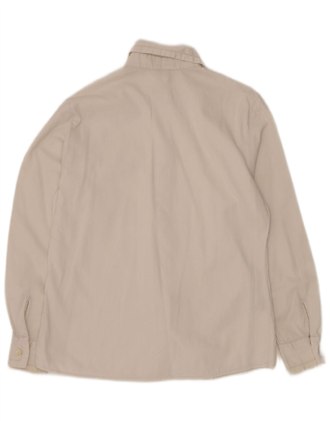 BENETTON Γυναικείο Πουκάμισο IT 42 Μεσαίο Λευκό Βαμβακερό