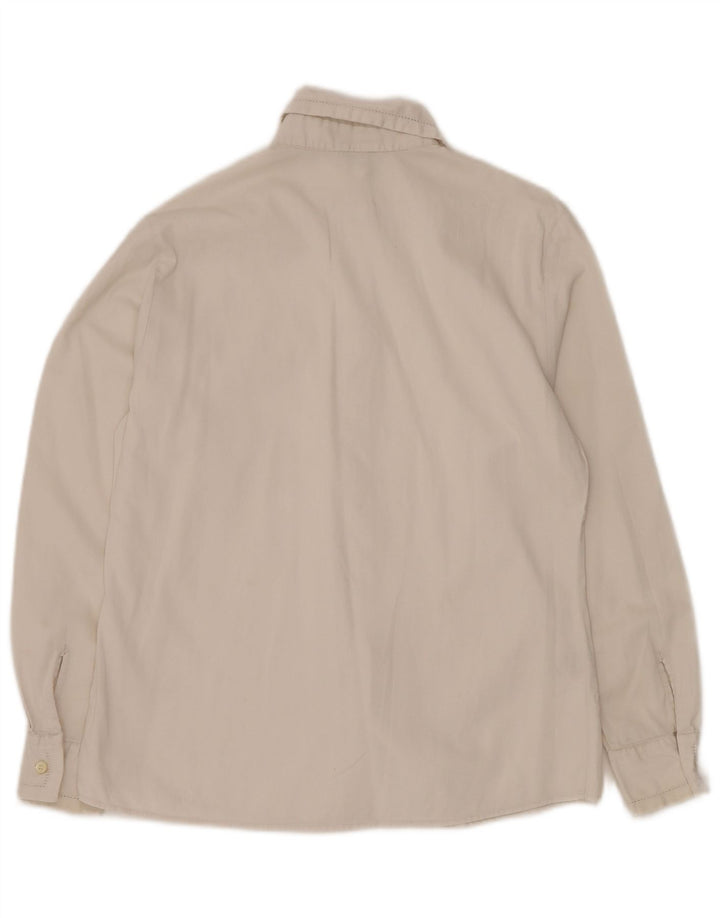 BENETTON Γυναικείο Πουκάμισο IT 42 Μεσαίο Λευκό Βαμβακερό