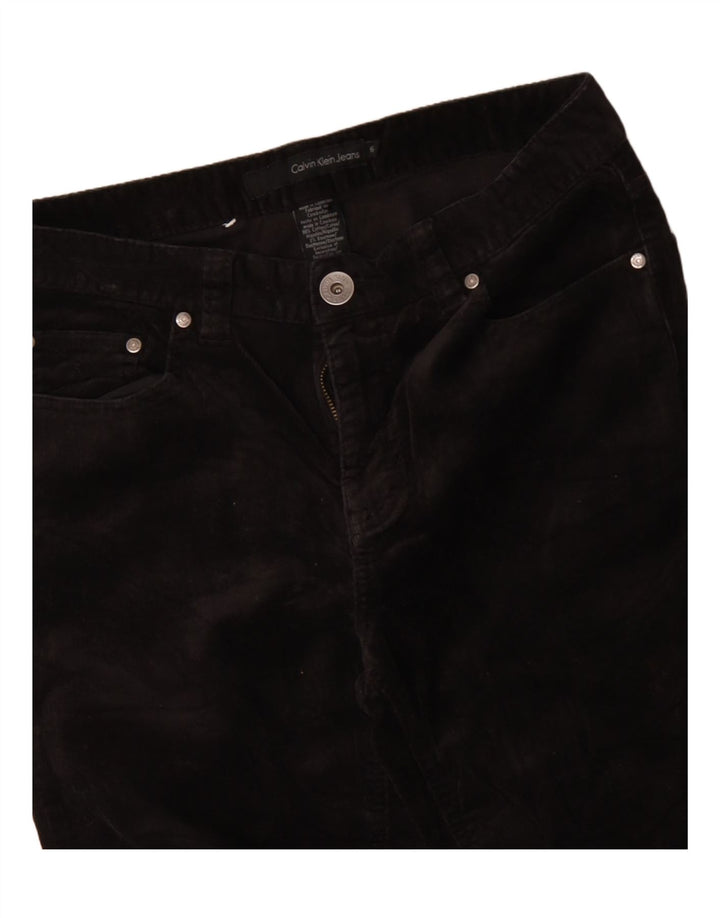 CALVIN KLEIN Γυναικείο μποτάκι κοτλέ παντελόνι US 6 Medium W30 L27 Μαύρο