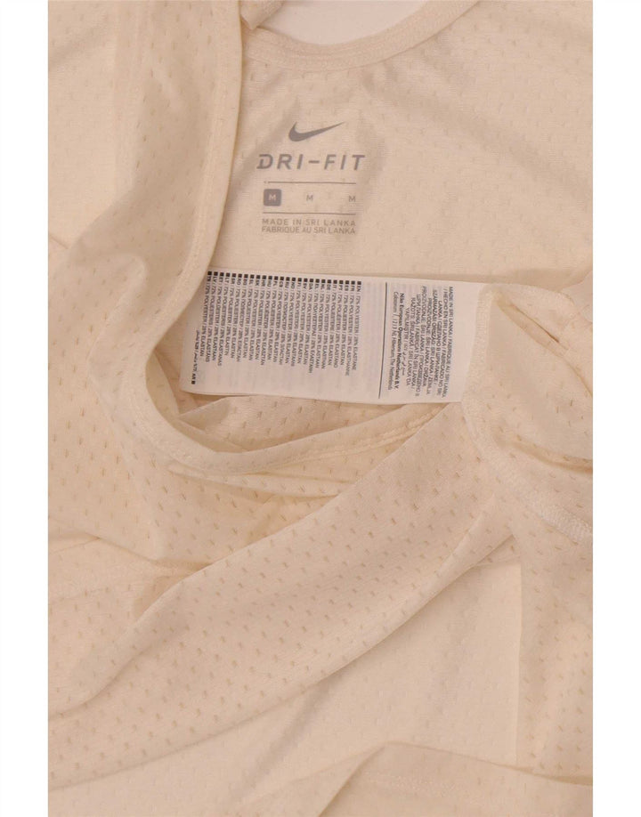 Γυναικείο φανελάκι Nike Dri Fit UK 12 Medium Off White Πολυεστέρας