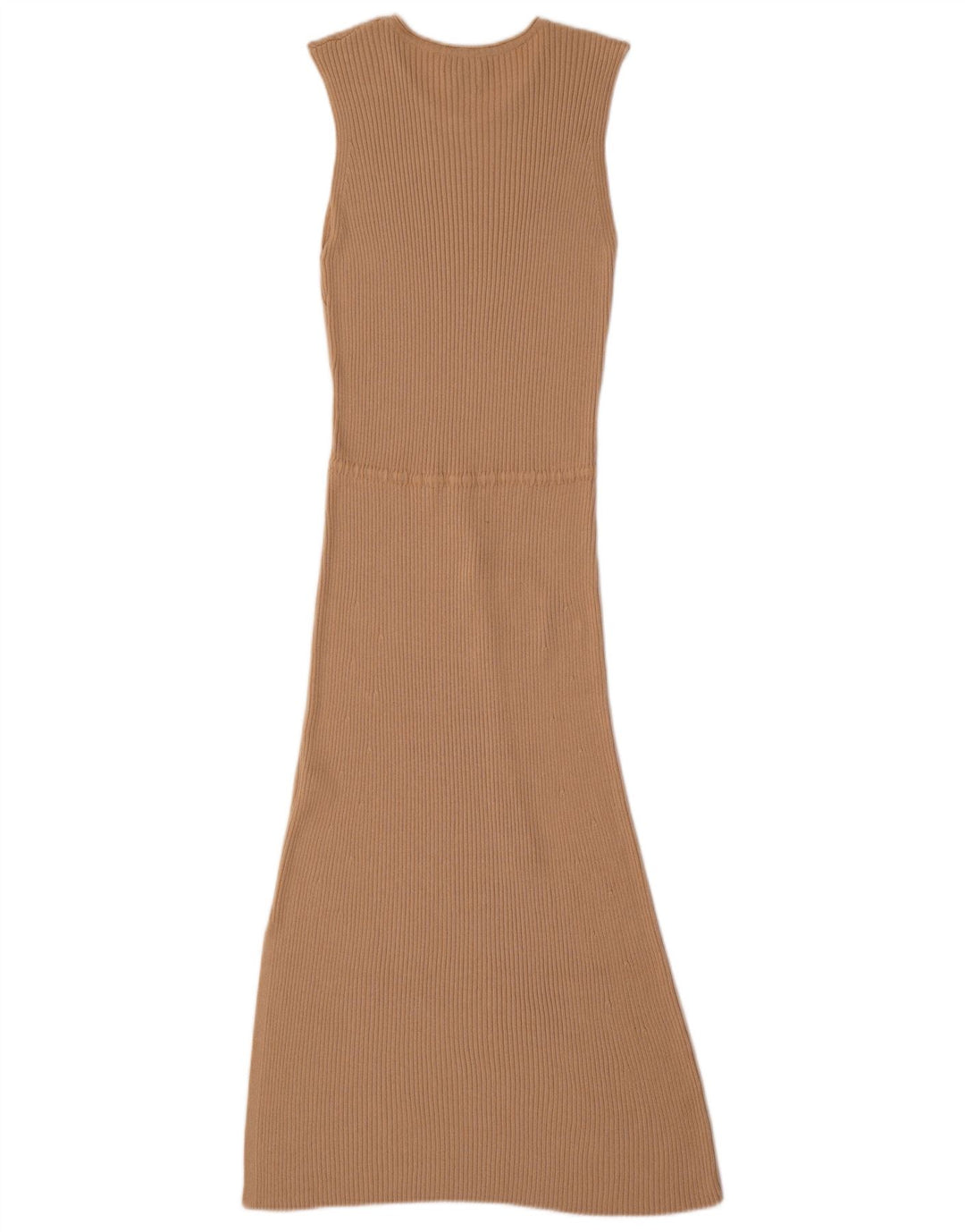 Massimo Dutti γυναικείο μάξι φόρεμα UK 12 μεσαία μπεζ βισκόζη