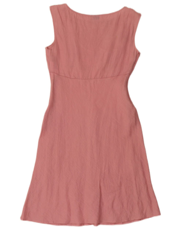 Γυναικείο φόρεμα Marella A-Line UK 12 Medium Pink Λινά