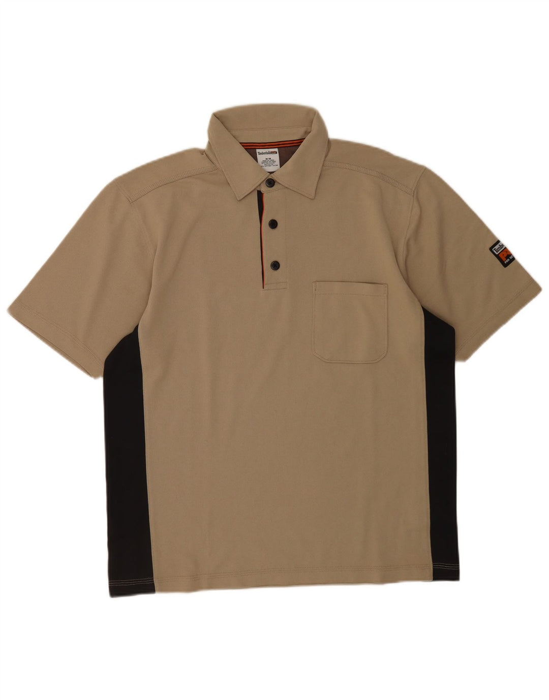 Ανδρικό μπλουζάκι Timberland Polo Medium Beige Colourblock Πολυεστέρας