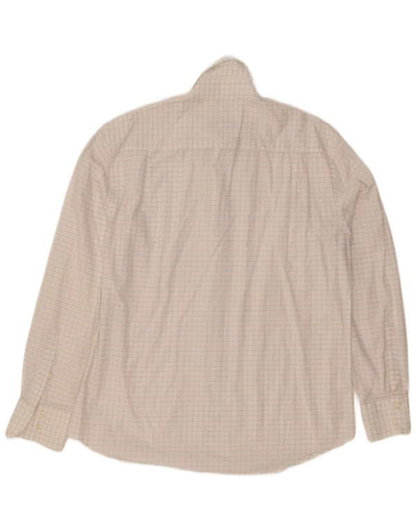 Luciano Soprani Mens Shirt Large White Check