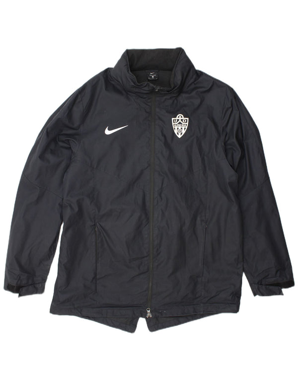 Ανδρικό μπουφάν βροχής με κουκούλα Nike UK 42 XL Γκρι πολυεστέρας