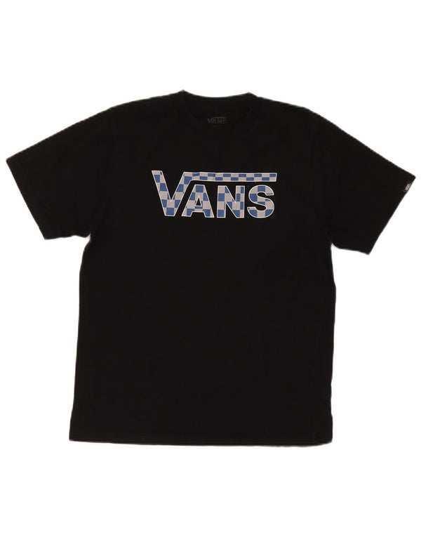 Vans Boys Classic Fit Graphic T-shirt Top 12-13 ετών μεγάλο μαύρο βαμβακερό