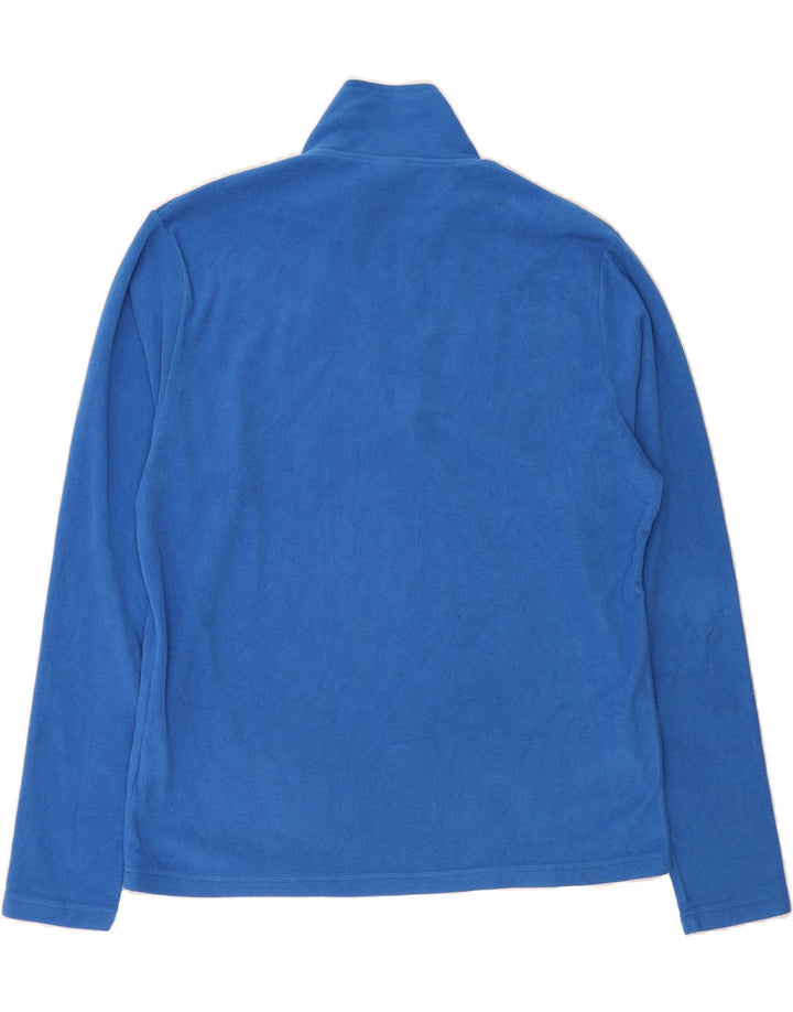 ASICS Womens Zip Neck Fleece Jumper UK 20 2XL Blue Polyester Vintage Asics and Second-Hand Asics from Messina Hembry 