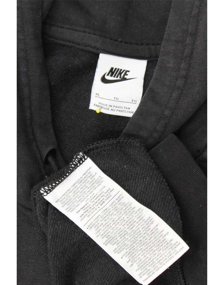 NIKE Γυναικείο Hoodie Jumper UK 18 XL Μαύρο βαμβακερό