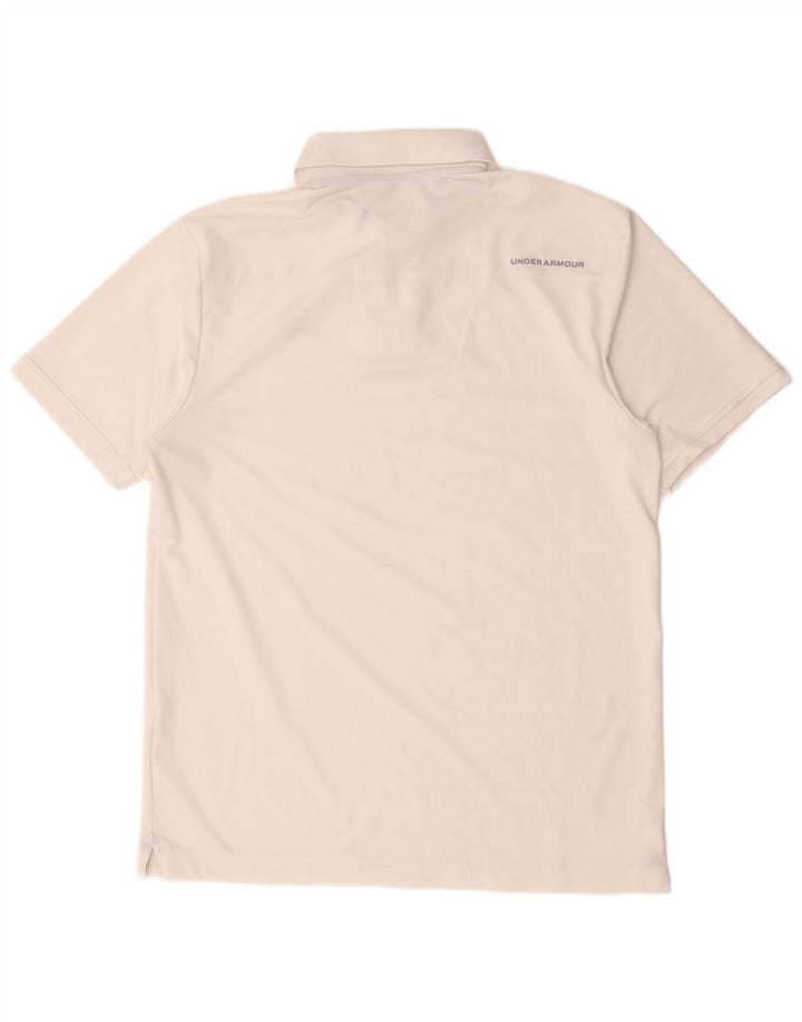 Under Armour Ανδρικό Heat Gear Polo πουκάμισο μεσαίο λευκό