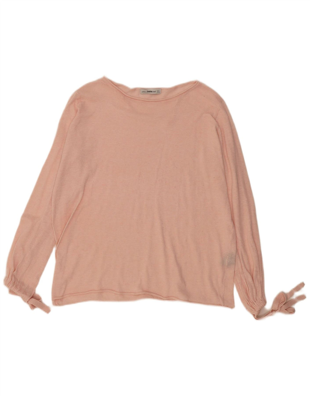 Zara Γυναικεία Μπλούζα Oversized Top UK 14 Medium Pink Polyester