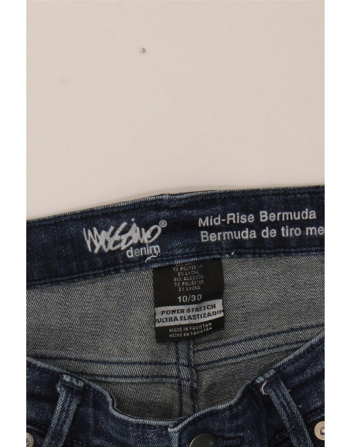 MOSSIMO Womens Mid Rise Bermuda Denim Shorts US 10 Large W30  Blue Cotton Vintage Mossimo and Second-Hand Mossimo from Messina Hembry 