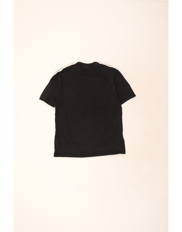 Ανδρικό γραφικό T-Shirt Kappa Top Large Μαύρο Βαμβακερό