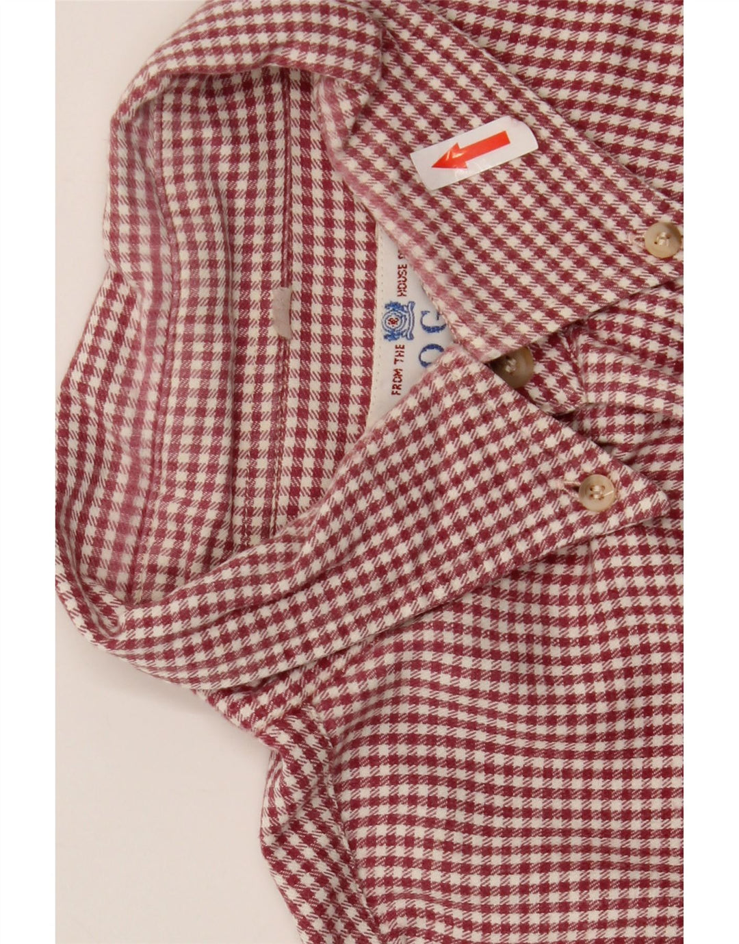 Ανδρικό πουκάμισο Boggi μεγάλο κόκκινο Gingham
