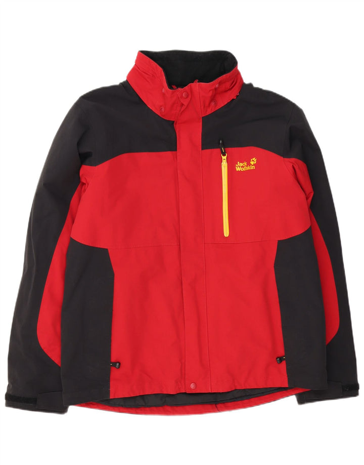 Ανδρικό Jack Wolfskin Windbreaker UK 40/42 Large Red Colourblock