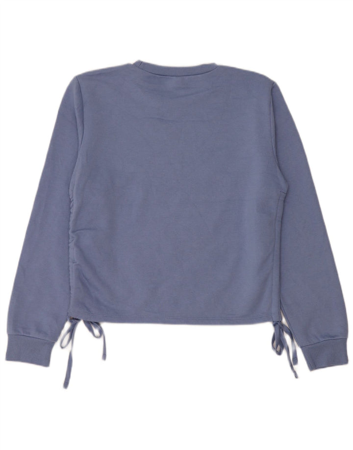 Zara Γυναικεία Φούτερ Jumper UK 14 Medium Blue Polyester