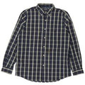 Ανδρικό πουκάμισο Chaps Large Navy Blue Check Cotton