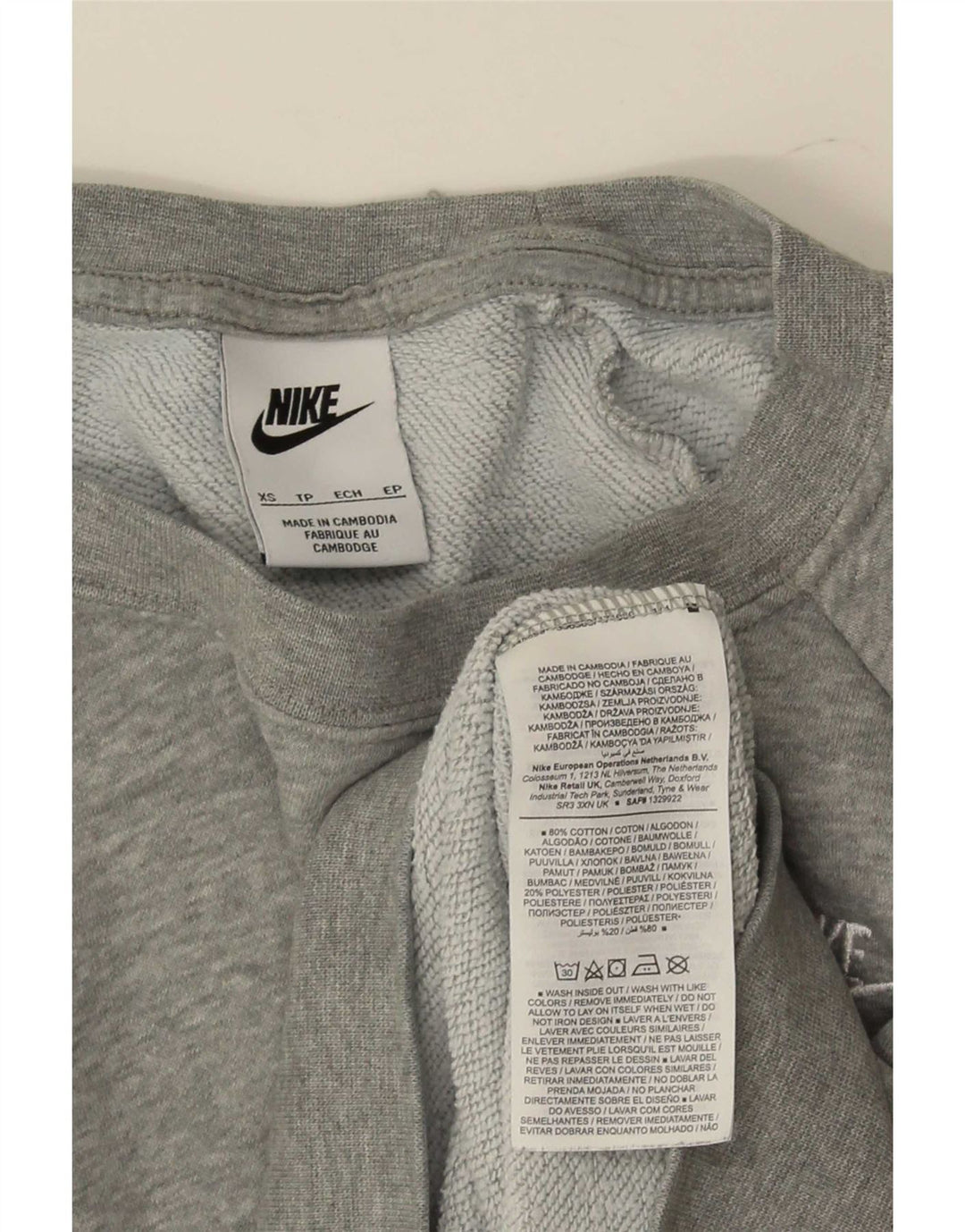 Γυναικείο φούτερ Nike Jumper UK 6 XS Γκρι βαμβακερό