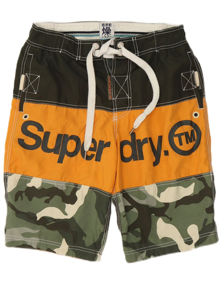Ανδρικό γραφικό σορτς κολύμβησης Superdry Μικρό πολύχρωμο καμουφλάζ