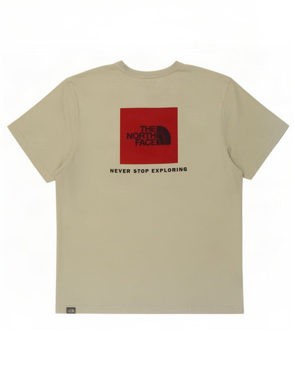 Ανδρικό γραφικό T-Shirt North Face Top μεγάλο πράσινο βαμβακερό