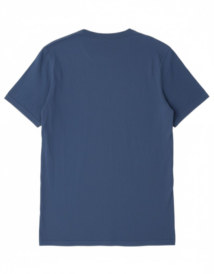 BENETTON Mens Graphic T-Shirt Top Medium Blue Vintage Benetton and Second-Hand Benetton from Messina Hembry 