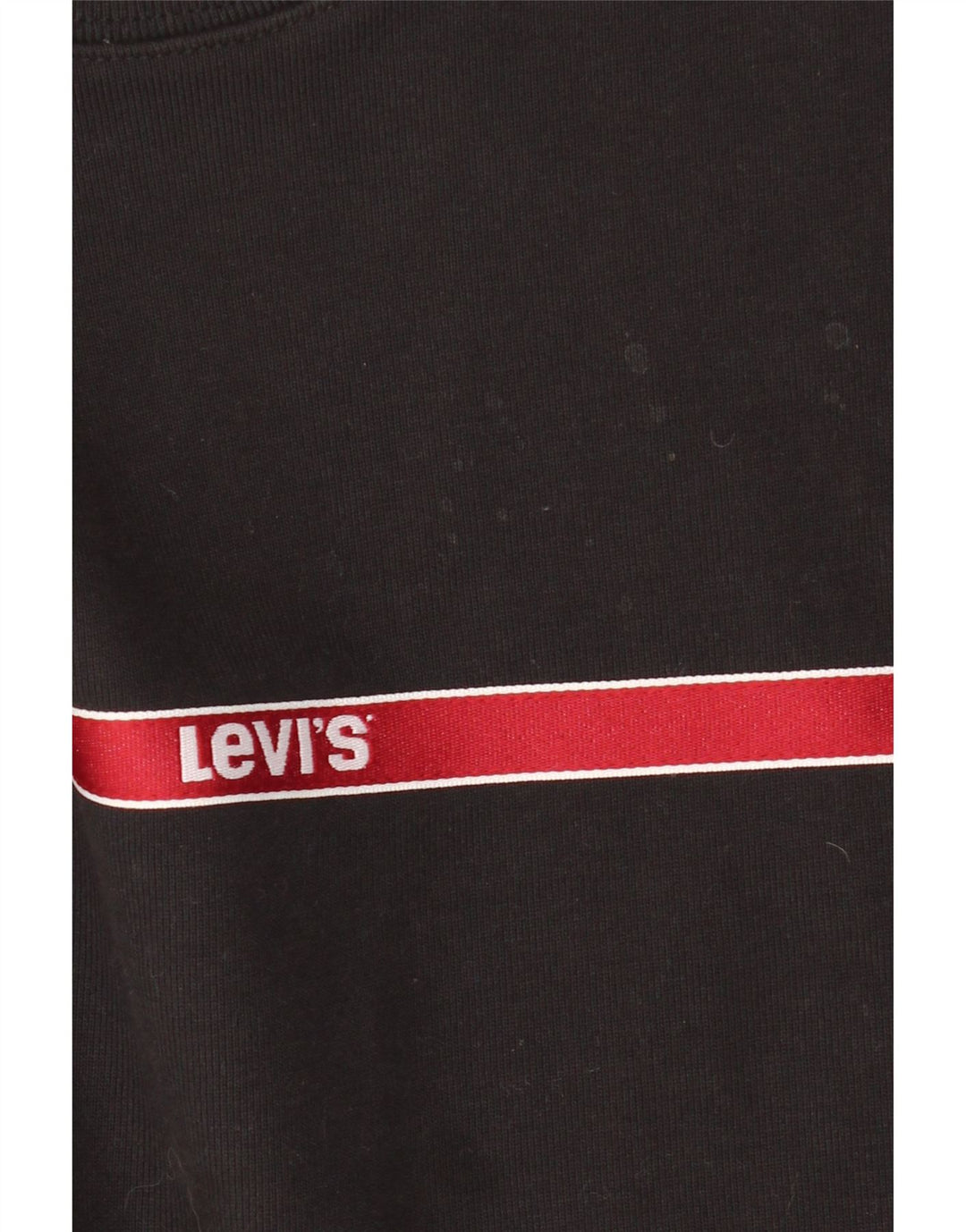 Γυναικεία φούτερ LEVI'S Oversized Crop Jumper UK 6 XS Μαύρο ριγέ