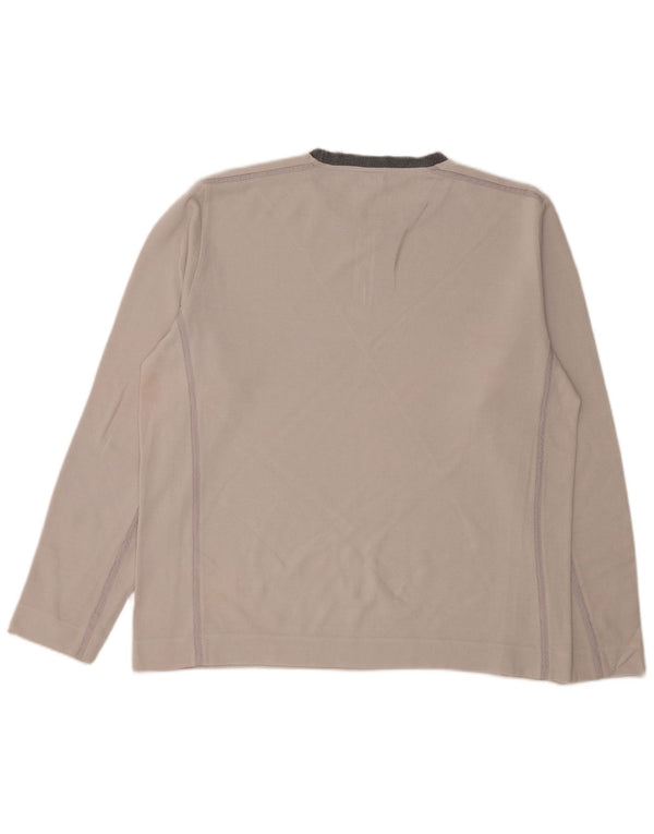 Ανδρικό μπλουζάκι HUGO BOSS Μακρυμάνικο XL σε λευκό χρώμα, βαμβακερό