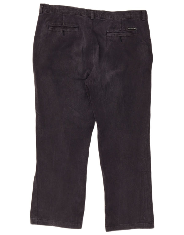 Trussardi Ανδρικό ίσιο παντελόνι Chino IT 56 3XL W46 L28 Navy Blue