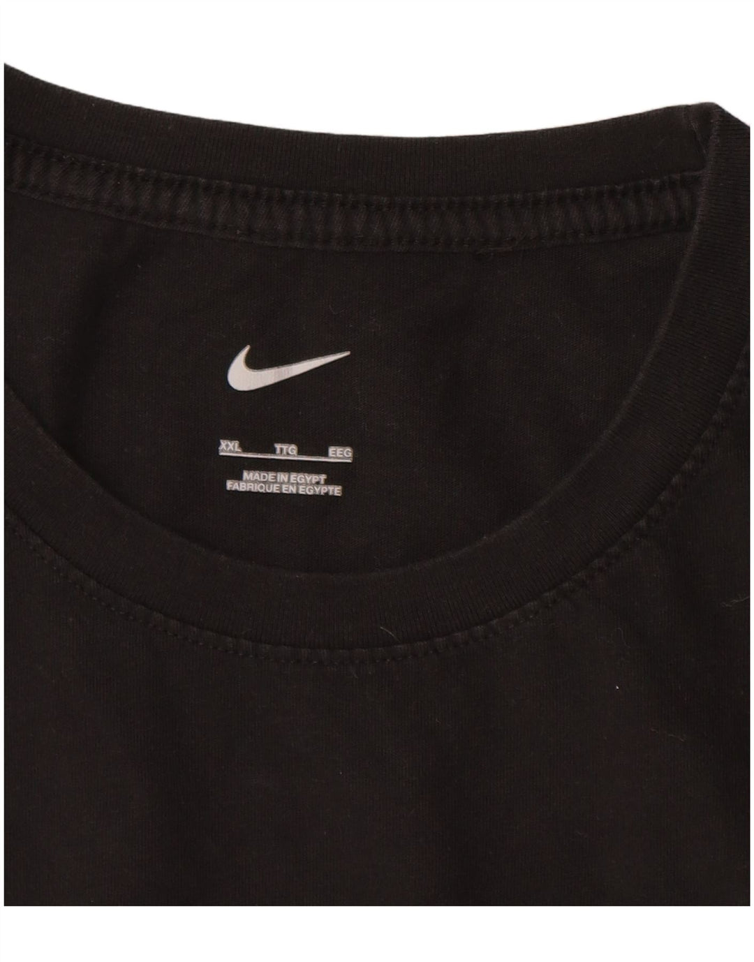 Ανδρικό T-Shirt NIKE Top 2XL Μαύρο βαμβακερό