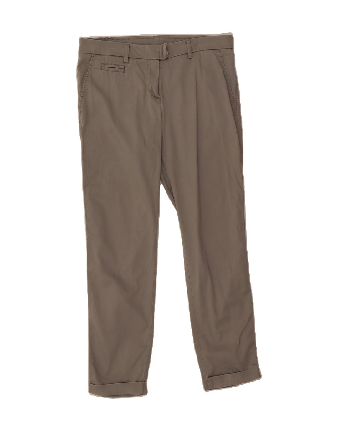 BENETTON Womens Slim Cropped Trousers W30 L26 Grey Vintage Benetton and Second-Hand Benetton from Messina Hembry 