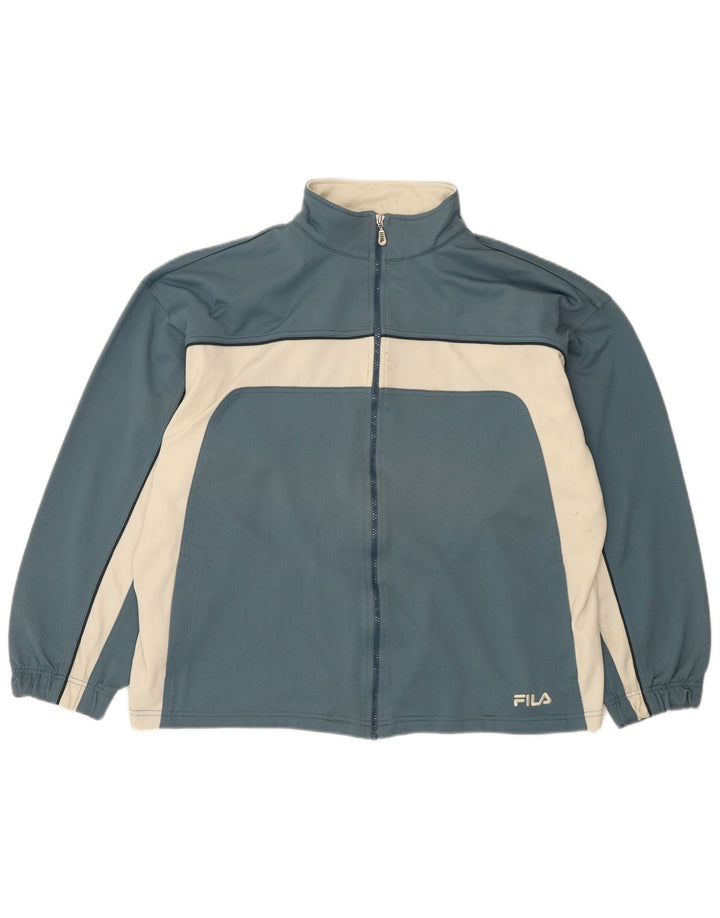 Ανδρική φόρμα φόρμας Fila Loose Fit Top Jacket Large Blue Colorblock Polyester