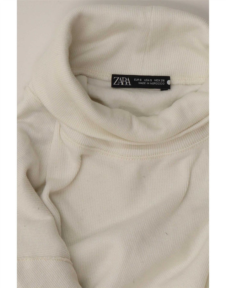 Zara Γυναικείο πουλόβερ 10 Small White