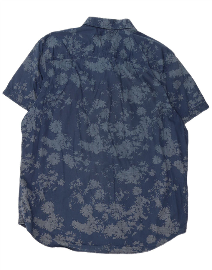 Ανδρικό κοντομάνικο πουκάμισο Timberland Earthkeepers 2XL Navy Blue Hawaiian