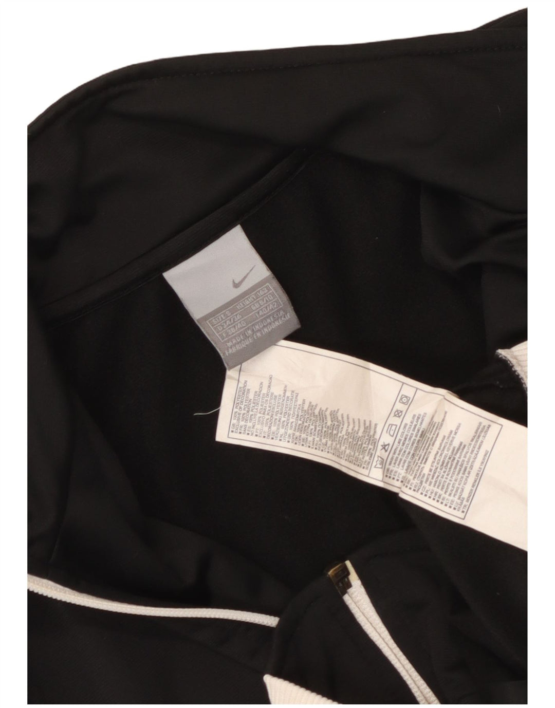 Γυναικεία φόρμα Nike Crop Top Jacket UK 8/10 Small Black Colourblock