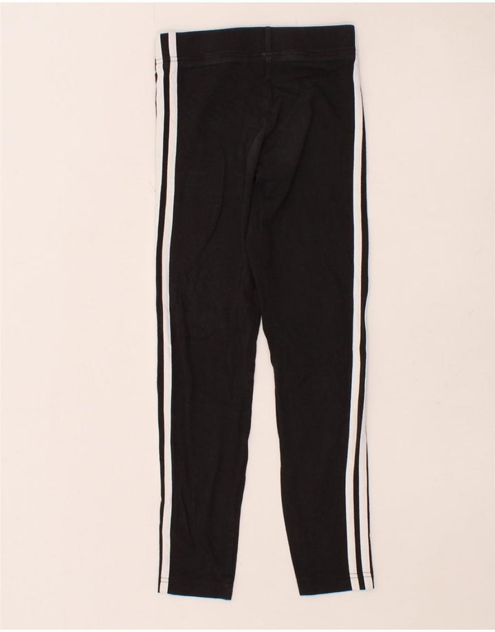 ADIDAS Girls Leggings 9-10 Years  Black Vintage Adidas and Second-Hand Adidas from Messina Hembry 