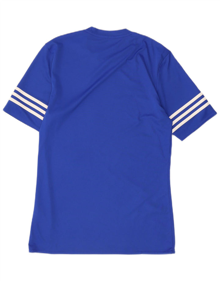 Ανδρικό T-Shirt Climalite ADIDAS Top Small Blue Polyester