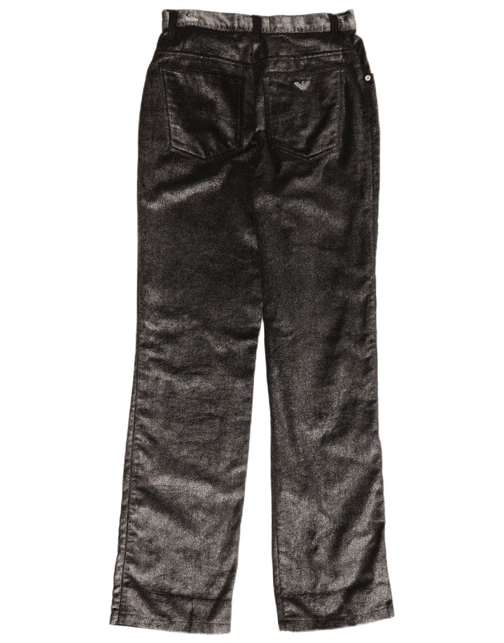 Γυναικείο ίσιο casual παντελόνι ARMANI W29 L34 Μαύρο βαμβακερό