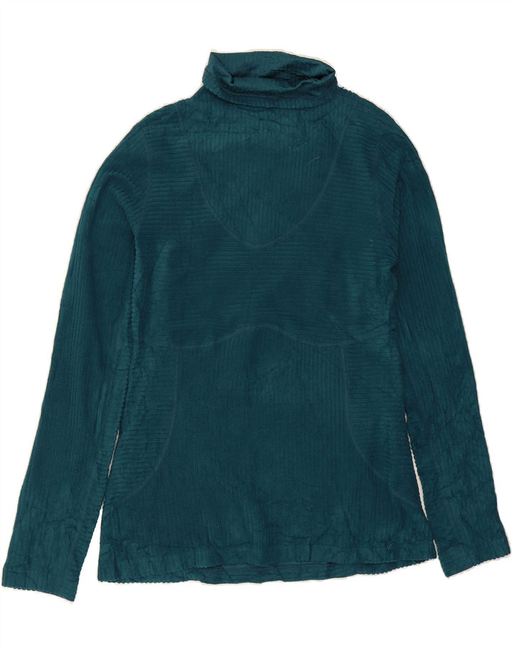 NIKE Womens Roll Neck Fleece Jumper UK 12 Medium Green Polyester Vintage Nike and Second-Hand Nike from Messina Hembry 