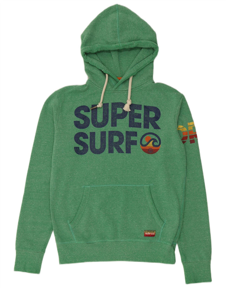 Ανδρικό γραφικό κουκούλα Superdry Βαμβακερό μεσαίο πράσινο